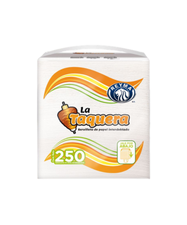 Reyma - Servilleta La Taquera 250pz (Caja 24pz)