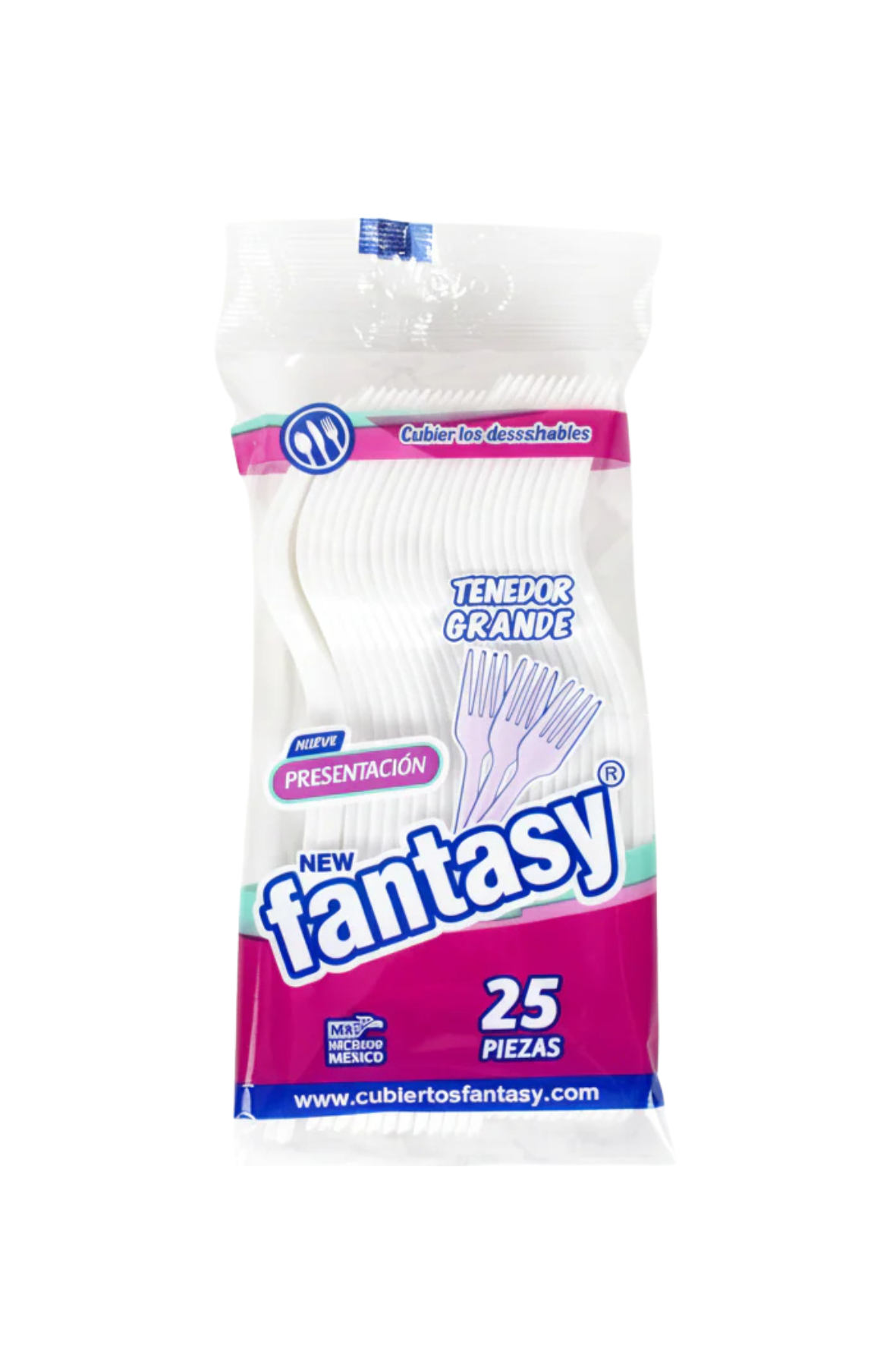 Fantasy - Tenedor Grande 25pz (Caja 40pz)