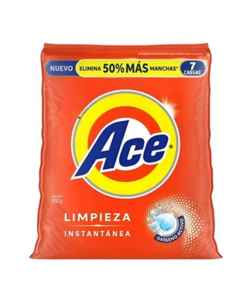 Ace - Detergente Para Ropa 850gr (Caja 10pz)