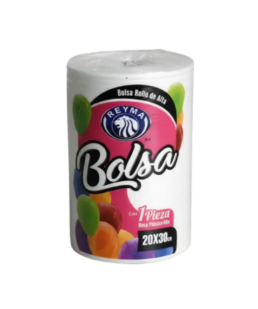 Reyma - Bolsa Rollo Alta Densidad 20x30 (Bulto 10pz)