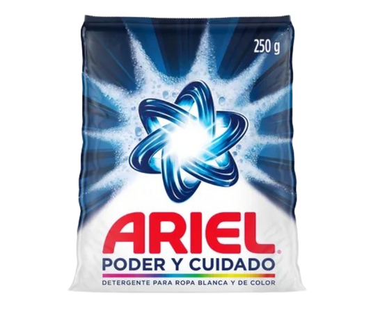Ariel - Detergente En Polvo Para Ropa 250gr (Caja 36pz)