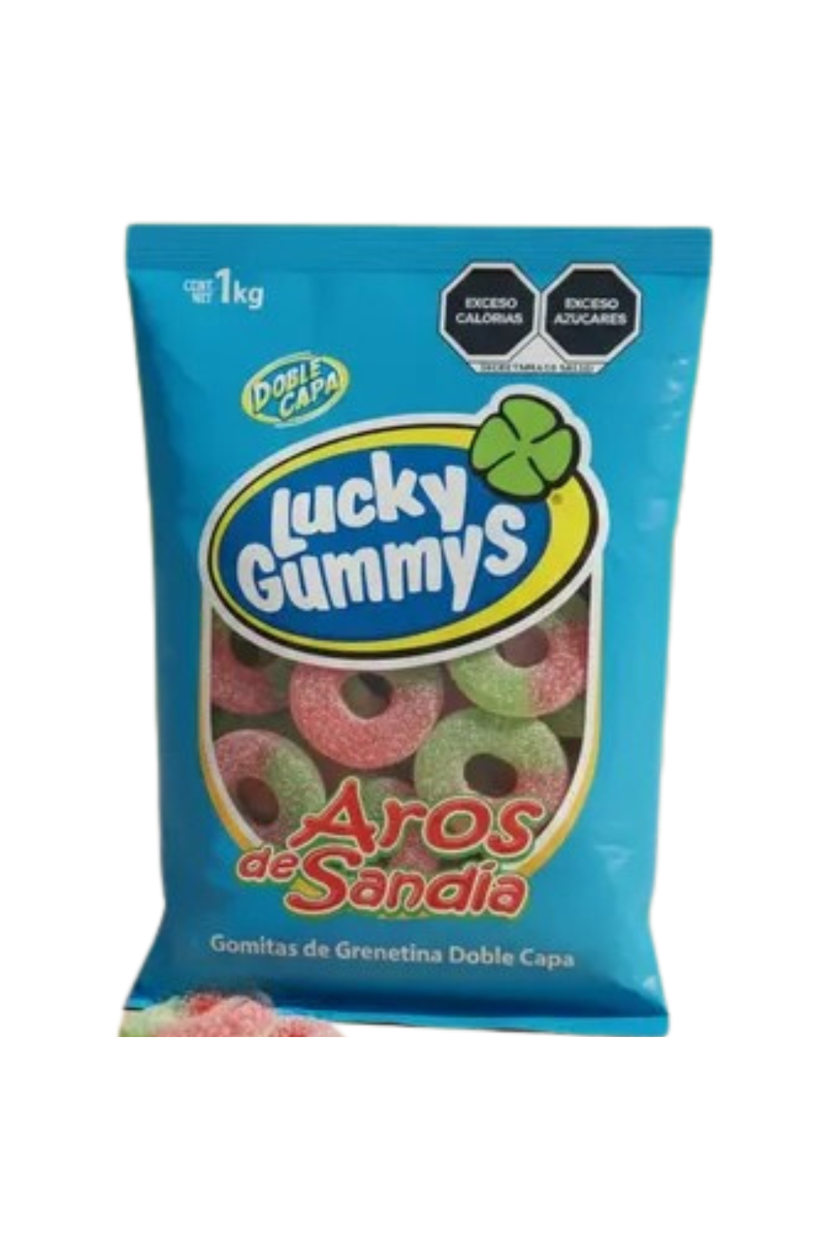 Lucky Gummys  - Aros De Sandia 1kg (Caja 8kg)