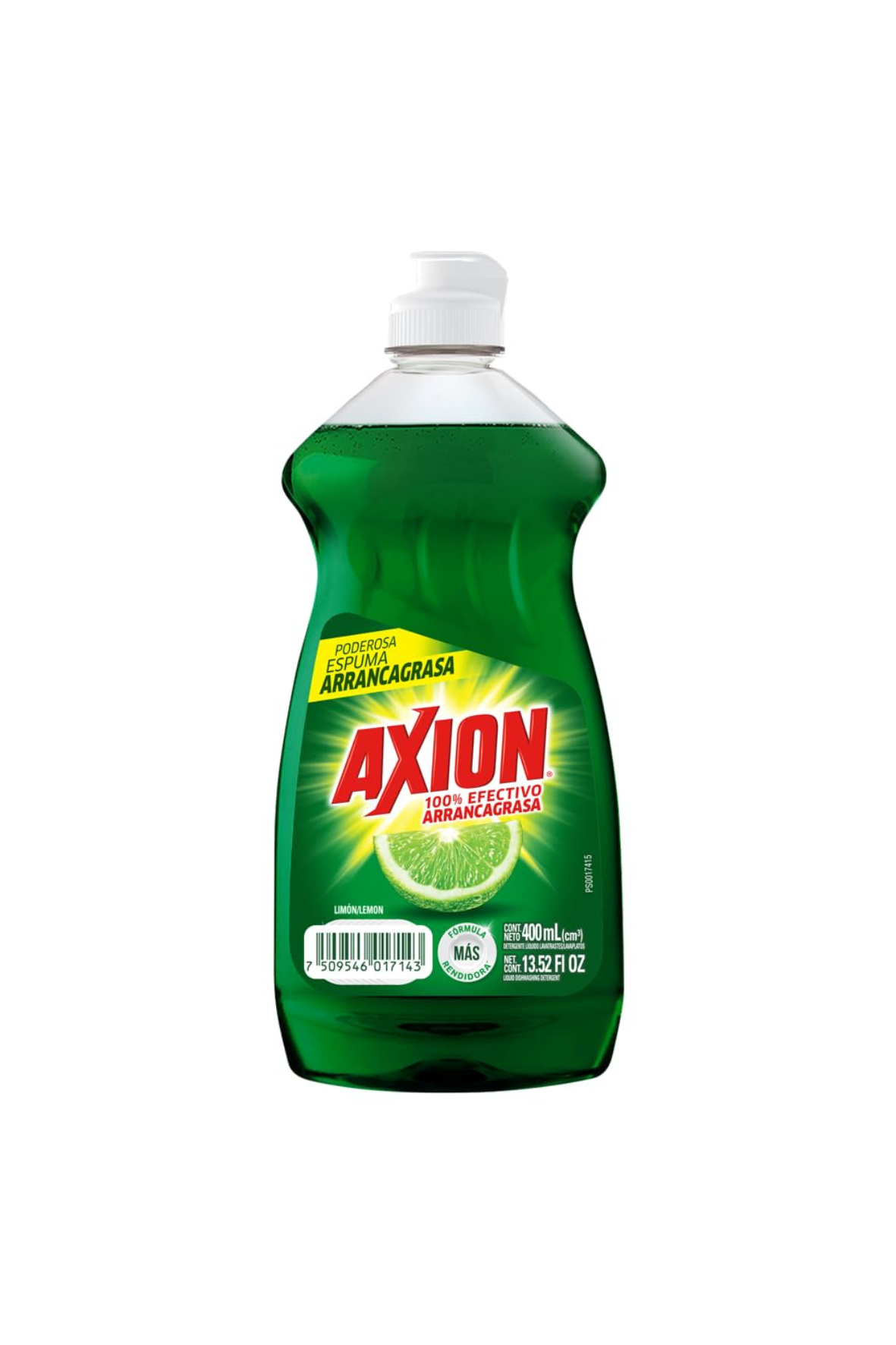 Axion - Detergente Liquido Lavatrastes Limon 400ml (Caja 15pz)