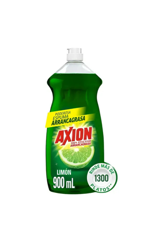Axion - Detergente Liquido Lavatrastes Limon 900ml (Caja 12pz)
