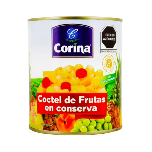 Corina - Coctel De Frutas 820gr (Caja 12pz)