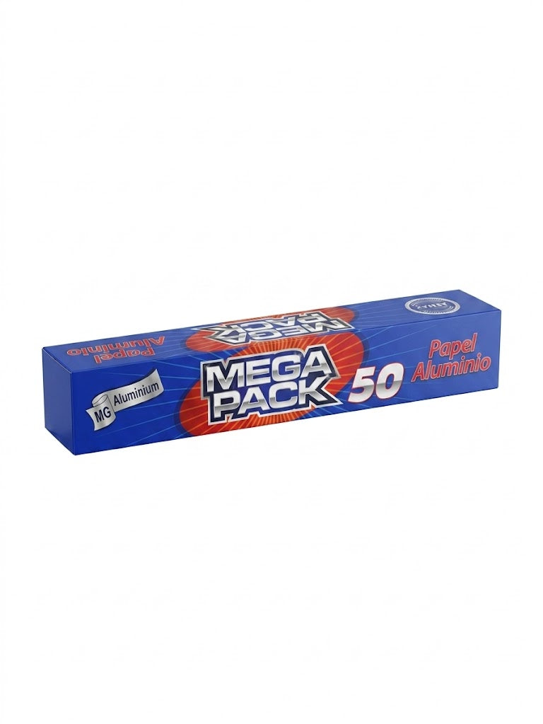 Mega Pack - Papel Aluminio Mol. 50 (Caja 12pz)