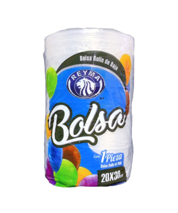Reyma - Bolsa Rollo Baja Densidad 20x30 (Bulto 9pz)