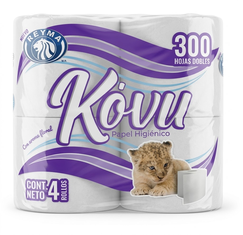 Kovu - Papel Higienico 300H Paq. 4pz (Bulto 24 Paq.)