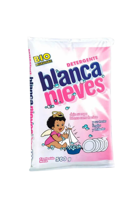 Blanca Nieves - Detergente En Polvo Para Ropa 500gr (Caja 20pz)