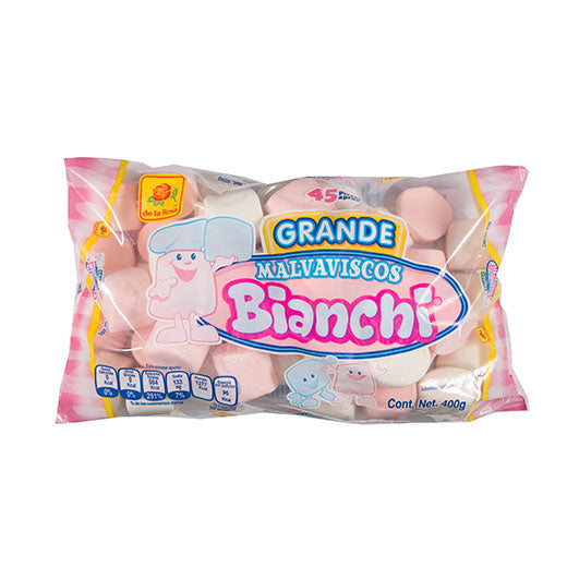 De La Rosa - Malvavisco Bianchi Grande 400gr (Caja 15pz)