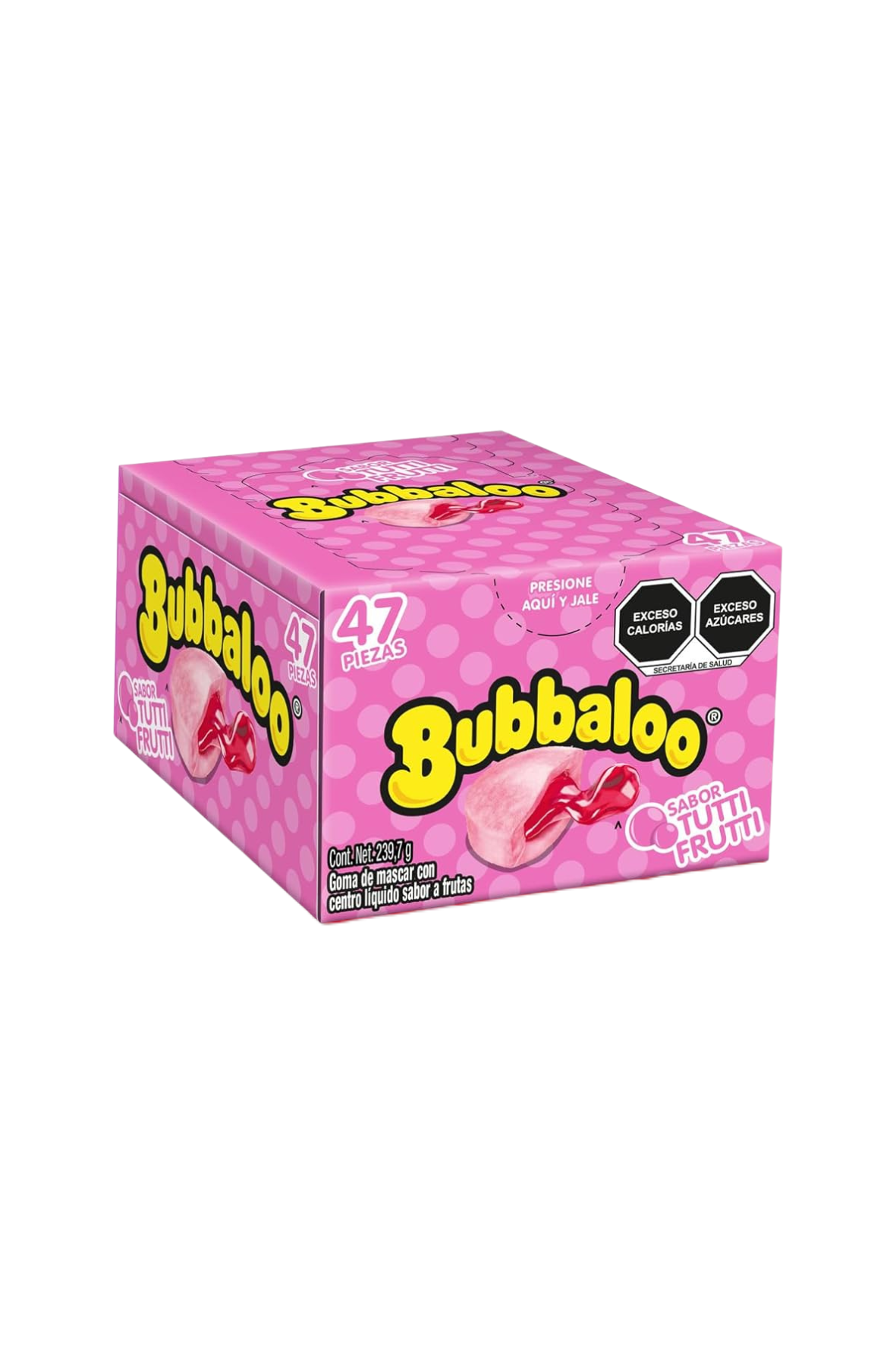 Bubbaloo - Chicle Sabor Tutti Frutti Exh 47pz (Caja 32exh)