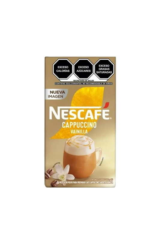 Nescafé - Cappuccino Sabor Vainilla 22gr Exh 6pz (Caja 6exh)