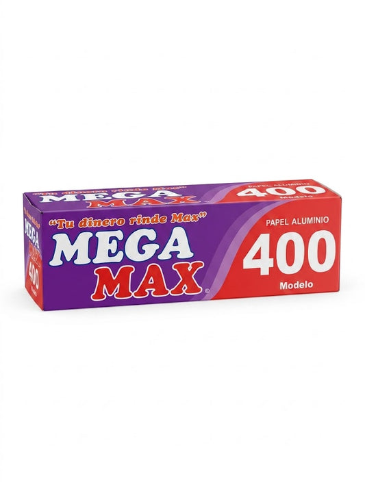 Mega Max - Papel Aluminio Mol. 400 (Caja 4pz)