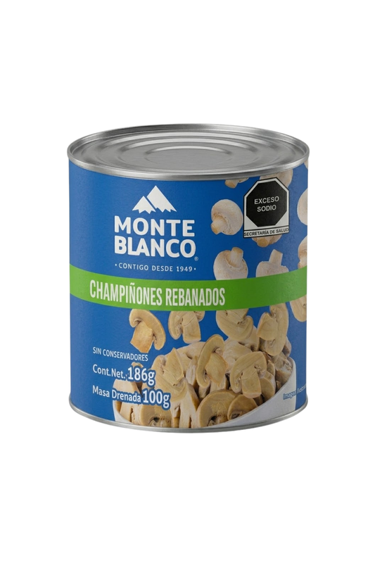 Monte Blanco - Champiñones Rebanados 186gr