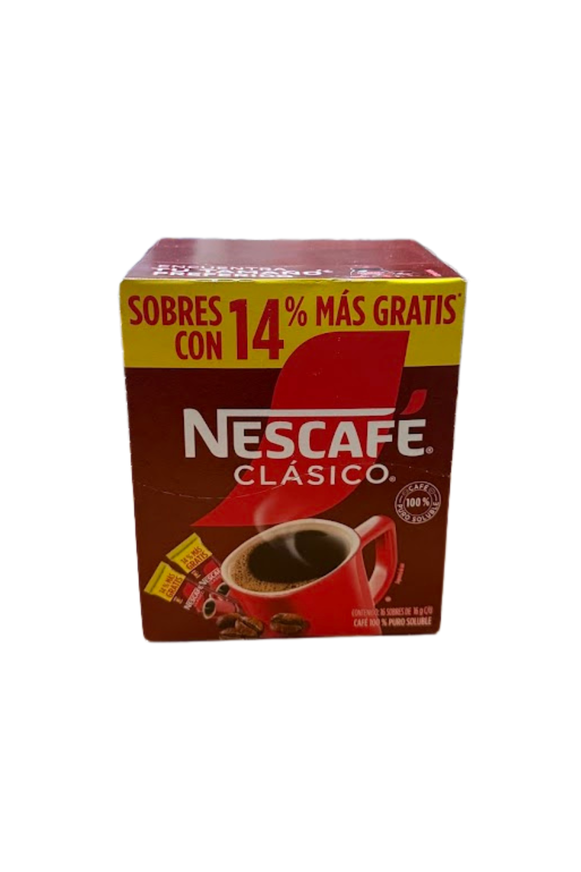 Nescafé - Café Clásico Chuby 14gr Exh 16pz (Caja 6exh)