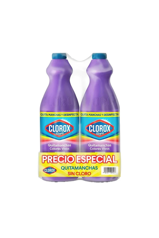 Clorox - Quitamanchas Ropa De Color Duo Pack 930ml (Caja 14pz)
