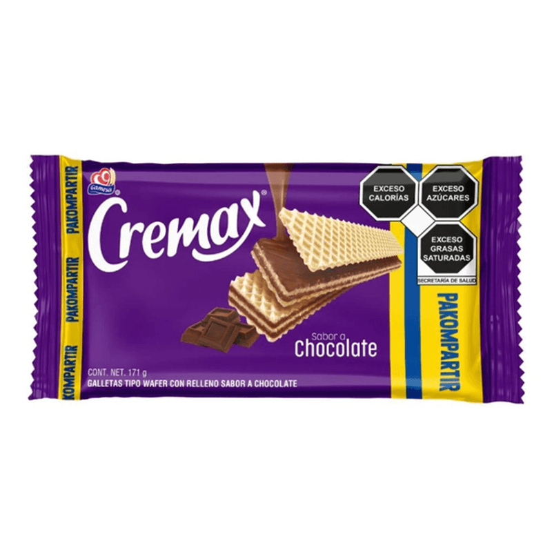 Gamesa - Galletas Cremax Sabor Chocolate 213gr (Caja 8pz)