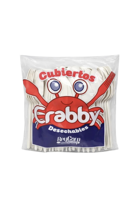 Crabby - Cuchara Chica 50pz (Caja 60pz)