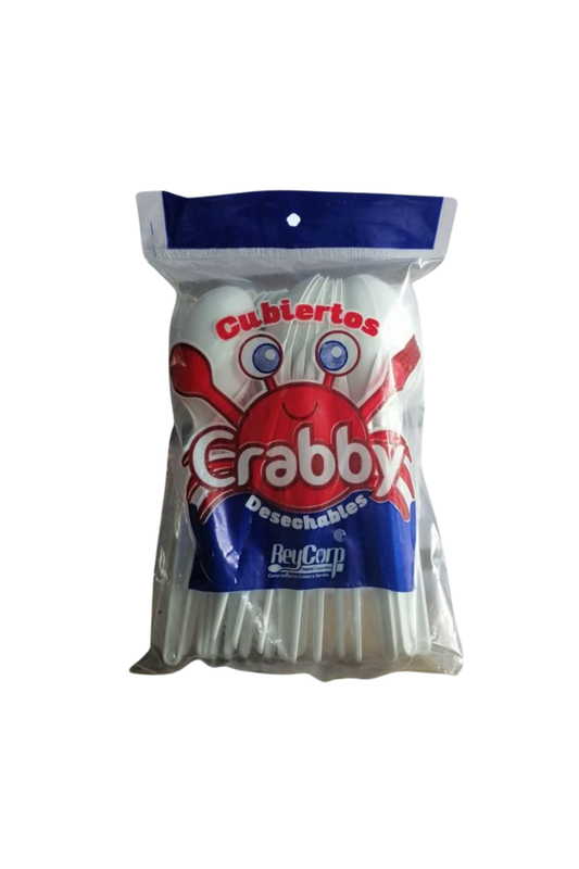 Crabby - Cuchara Grande 25pz (Caja 40pz)