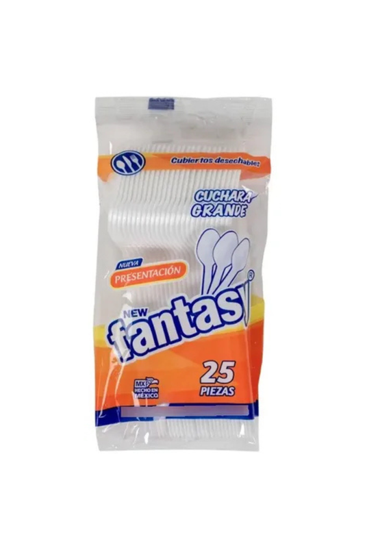 Fantasy - Cuchara Grande 25pz (Caja 40pz)