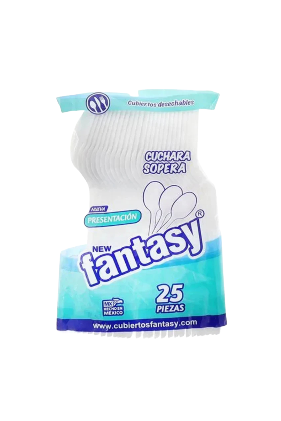 Fantasy - Cuchara Sopera 25pz (Caja 40pz)