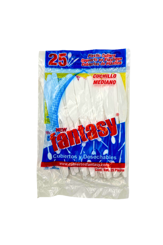 Fantasy - Cuchillo Mediano 25pz (Caja 40pz)