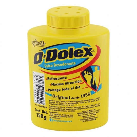 Odolex - Talco Desodorante 150gr (Caja 80pz)