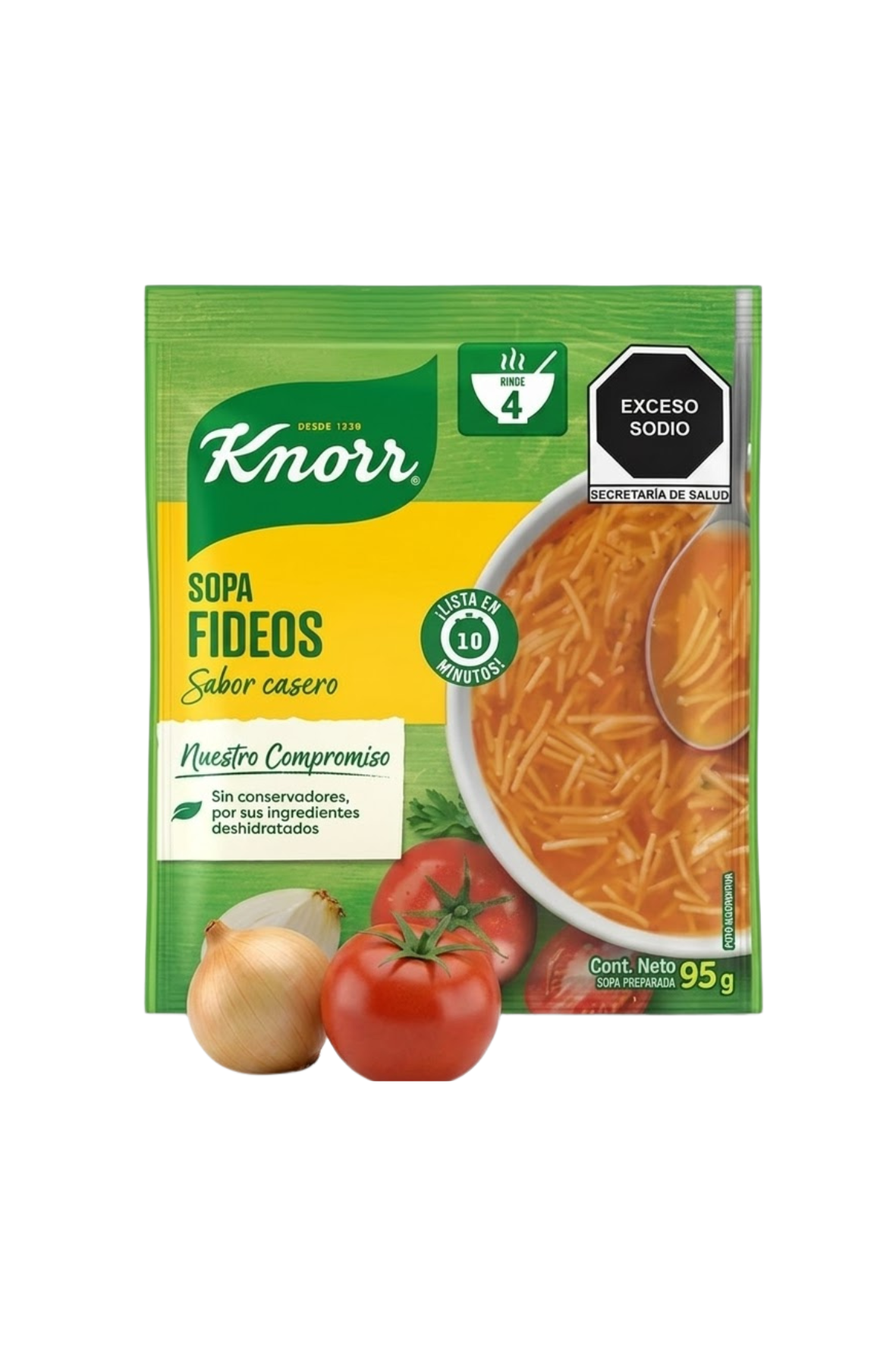 Knorr - Sopa Instantanea Knorr Fideos 95gr (Caja 12pz)