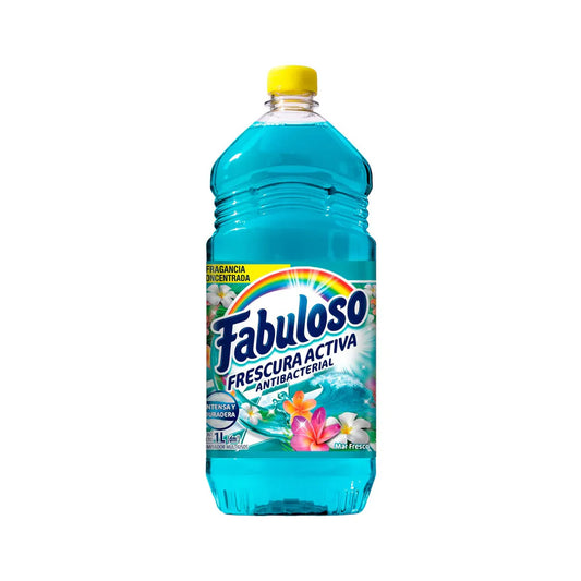 Fabuloso - Limpiador Multiusos Mar Fresco 1Lt (Caja 12pz)