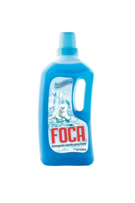 Foca - Detergente Liquido Para Ropa 1Lt (Caja 12pz)