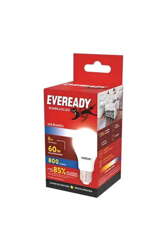 Eveready - Foco Led 8W Paq. 10pz (Caja 4 Paq.)