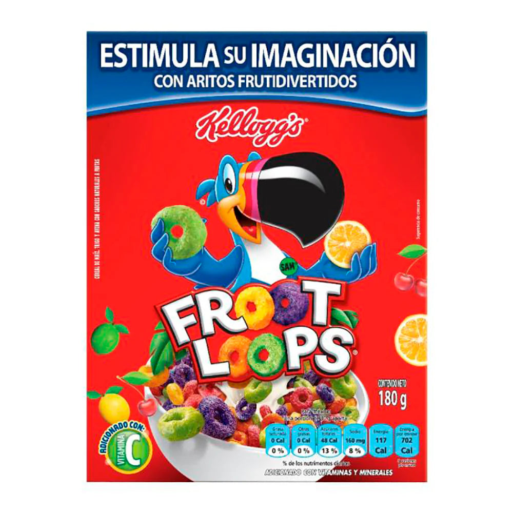 Kellogg´s - Cereal Froot Loops 180gr (Caja 28pz)