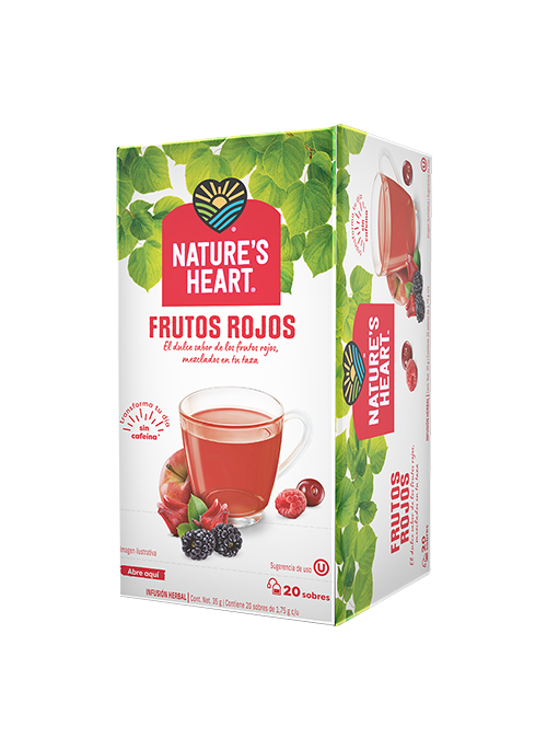 Nature´s Heart - Te De Frutos Rojos Exh 20pz 35gr (Caja 6exh)