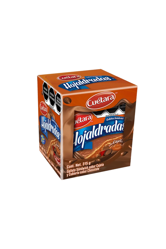 Cuetara - Galletas Hojaldradas Con Cajeta Exh 7pz (Caja 12exh)