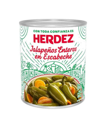 Herdez - Jalapeños Enteros 750gr (Caja 12pz)