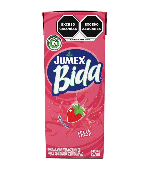 Jumex - Bida Sabor Fresa 237ml (Caja 24pz)
