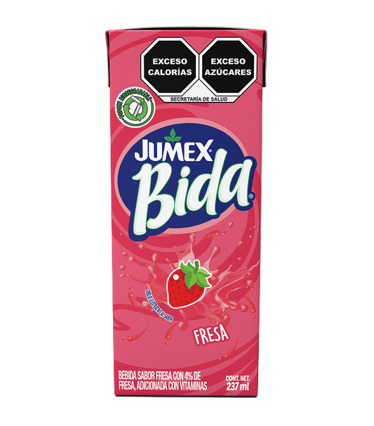 Jumex - Bida Sabor Fresa 237ml (Caja 24pz)