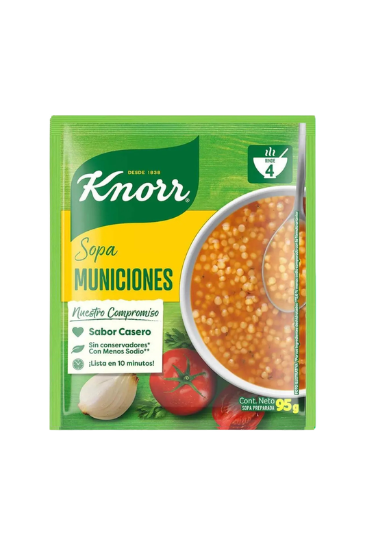 Knorr - Sopa Instantanea Knorr Municiones 95gr