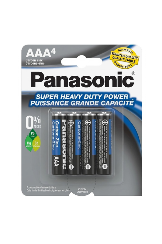 Panasonic - Pilas AAA Exh. Con 12 Paq. De 4pz