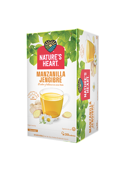 Nature´s Heart - Te De Manzanilla Y Jengibre Exh 20pz 35gr (Caja 20exh)
