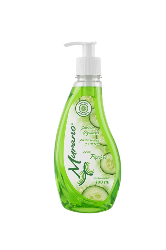 Murano - Jabon Líquido Con Pepino 300ml (Caja 10pz)