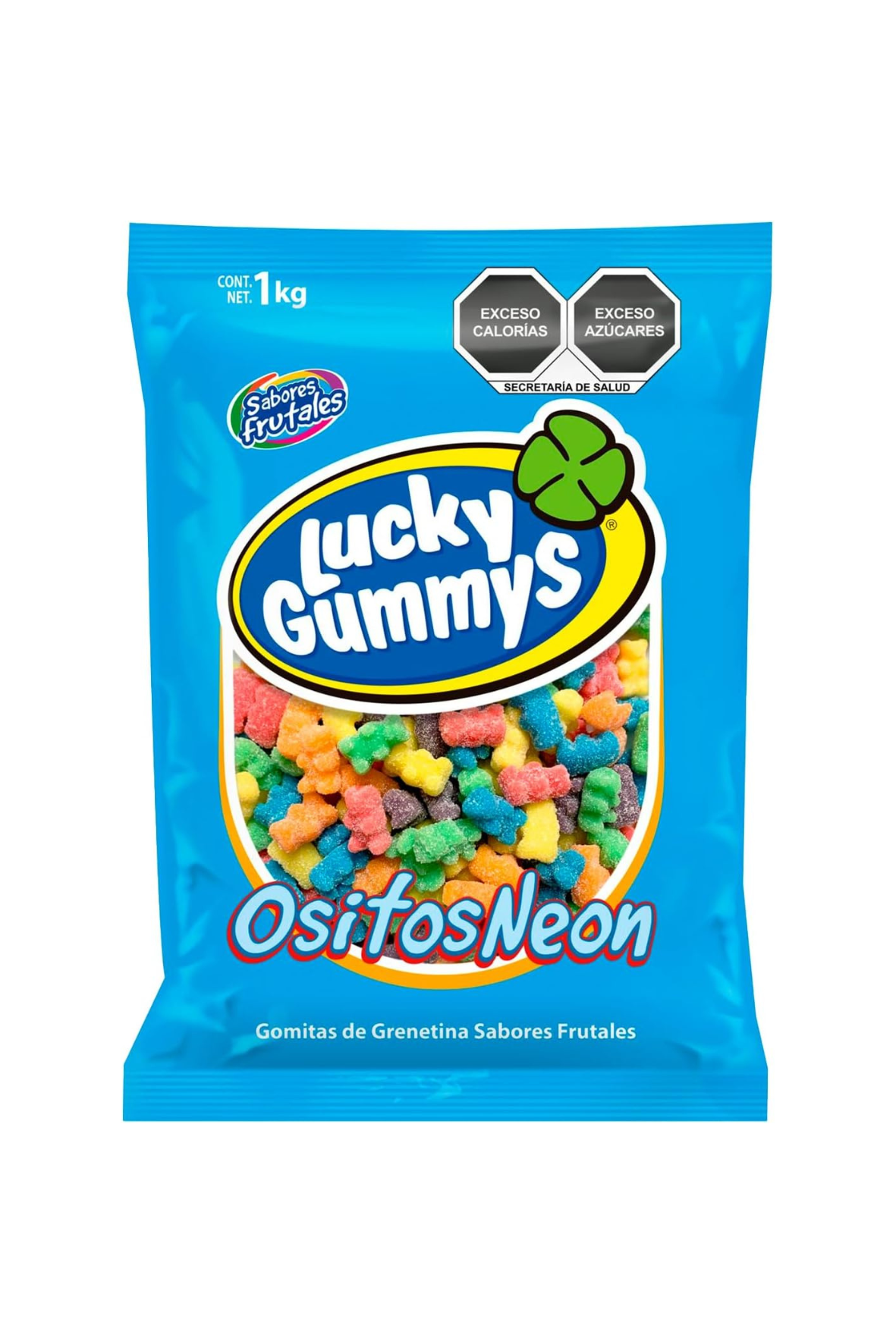 Lucky Gummys  - Ositos Neon 1kg (Caja 8kg)