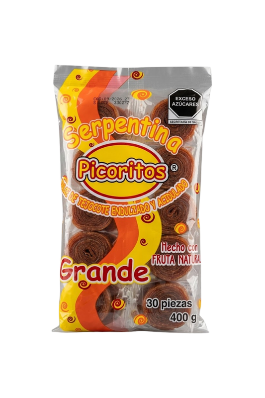 Picoritos - Serpentina Grande Paq. 30pz (Caja 25paq.)