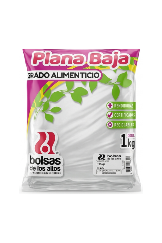 Altos - Bolsa Plana Baja 14x22 Kileada (Bulto 25kg)