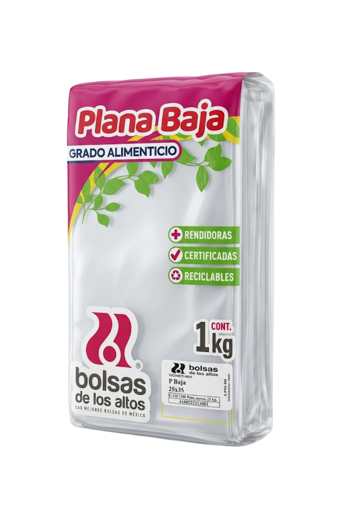 Altos - Bolsa Plana Baja 25x35 Kileada (Bulto 25kg)
