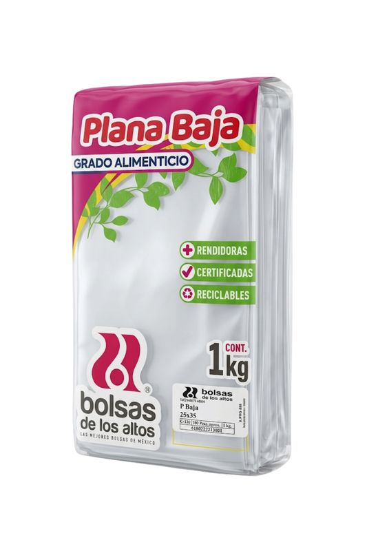 Altos - Bolsa Plana Baja 25x35 Kileada (Bulto 25kg)