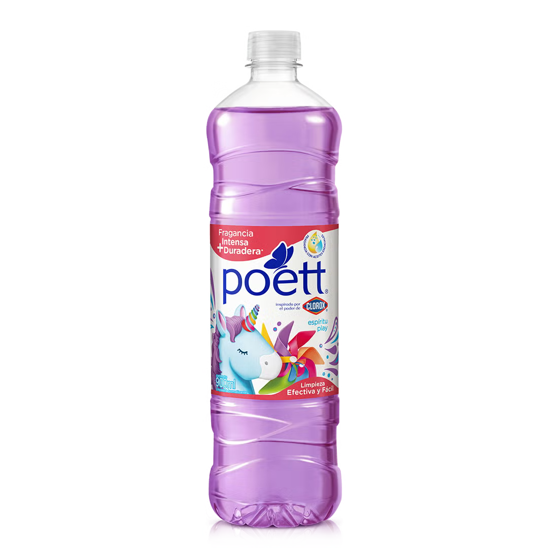 Poett - Limpiador Espiritu Play 900ml (Caja 12pz)