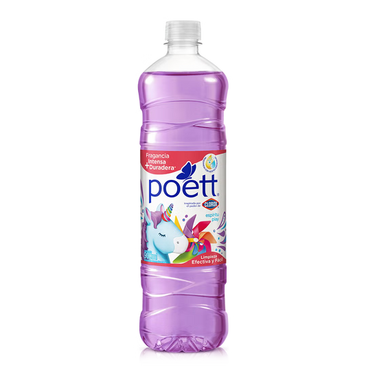 Poett - Limpiador Espiritu Play 900ml (Caja 12pz)