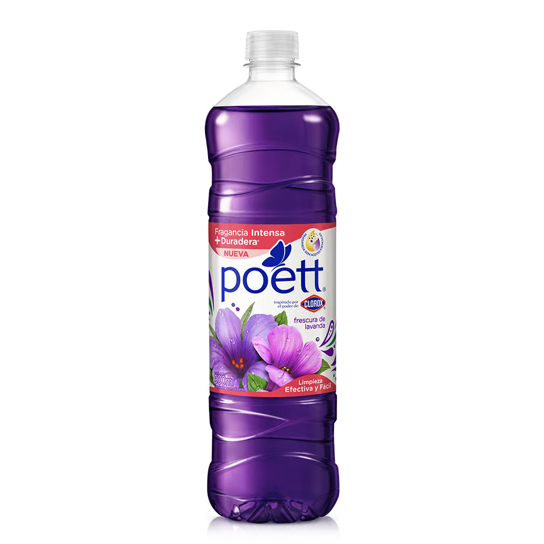 Poett - Limpiador Frescura Lavanda 900ml (Caja 12pz)