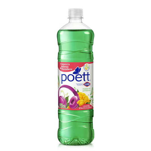 Poett - Limpiador Musica En Primavera 900ml (Caja 12pz)